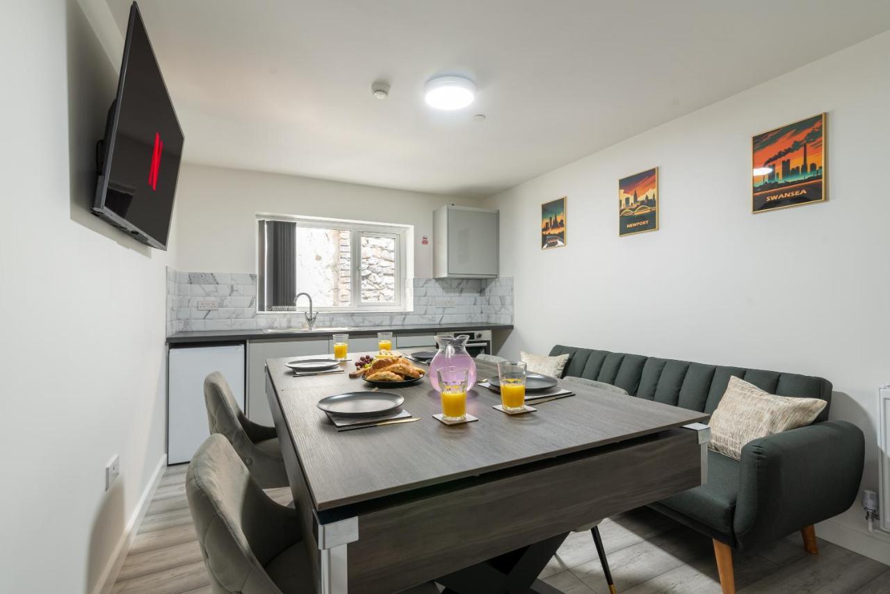 Exquisite Cardiff Apartments- With Garden Lounge & Games Room Exterior foto